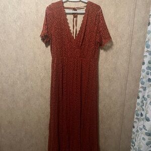 Baltic Born rust evening dress. Size XXL